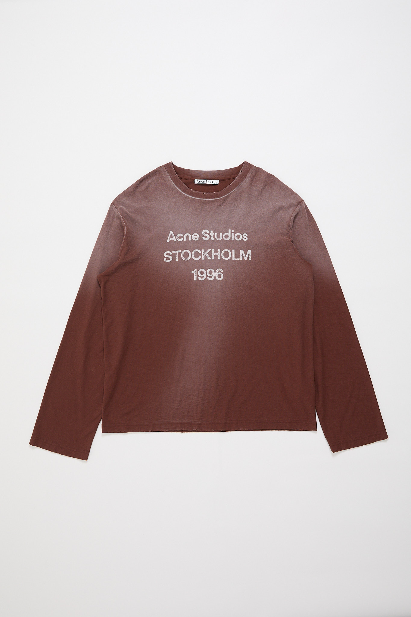LONG SLEEVE T-SHIRT IN CHOCOLATE BROWN
