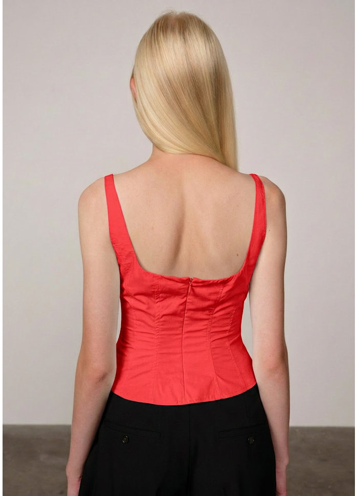 FREJA TOP IN RED