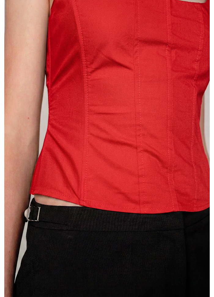 FREJA TOP IN RED