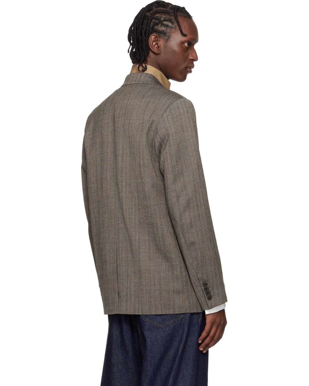 MEN'S JACKET IN GREY MELANGE