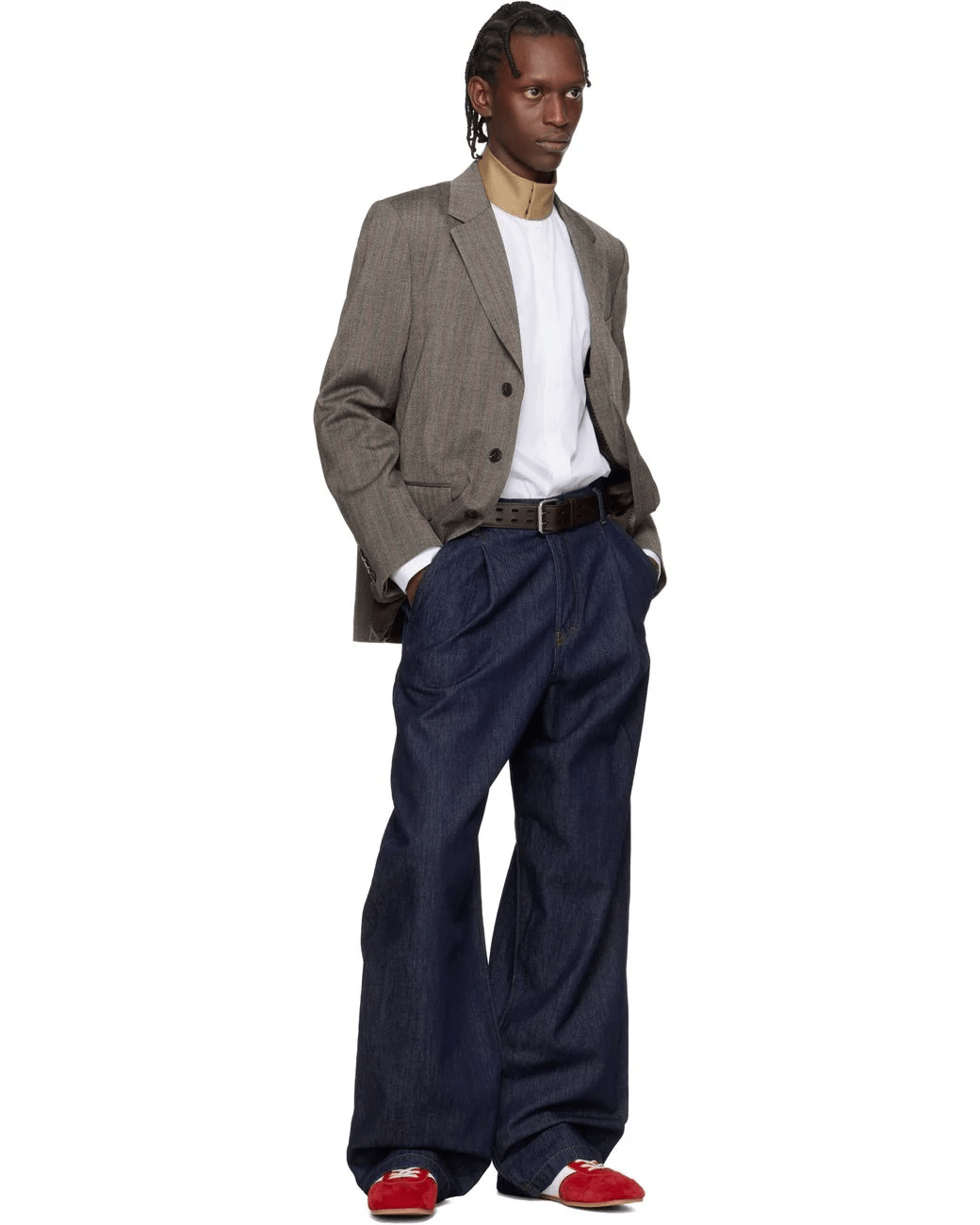 MEN'S JACKET IN GREY MELANGE