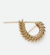 SPIKELET LARGE BROOCH IN GOLD