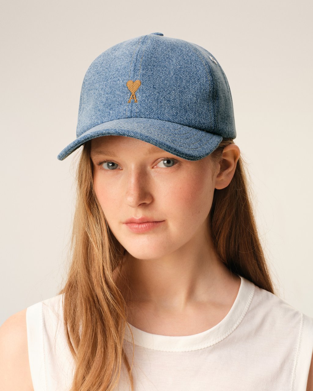 TABACCO AMI DE COEUR EMBROIDERY CAP IN USED BLUE