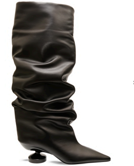 CALF LEATHER BOOTS, 55 MM HEEL