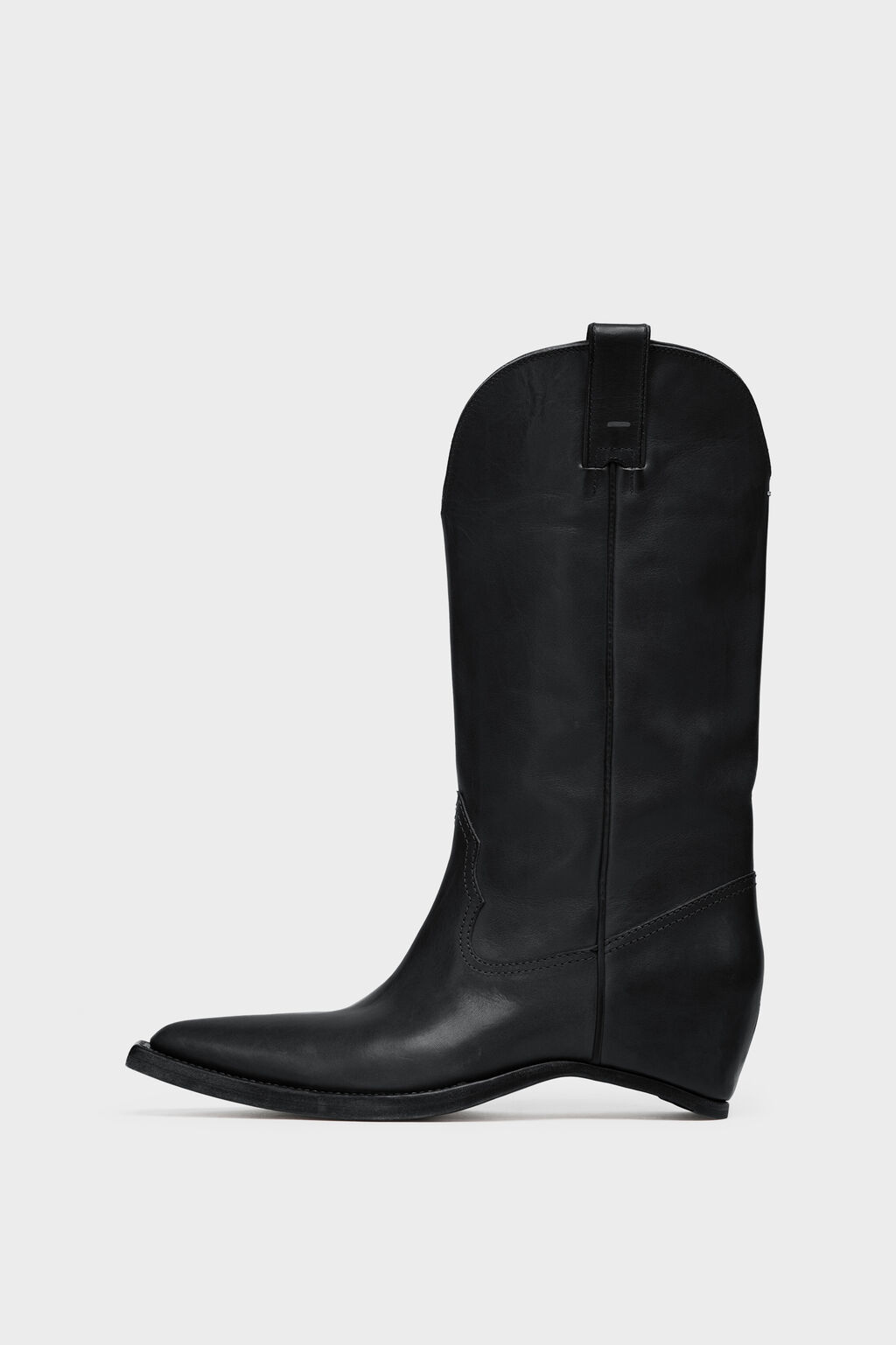 HEEL-LESS WESTERN HIGH BOOTS H45