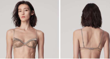 LEAVERS LACE UNDERWIRE BRA IN MISTY GREY