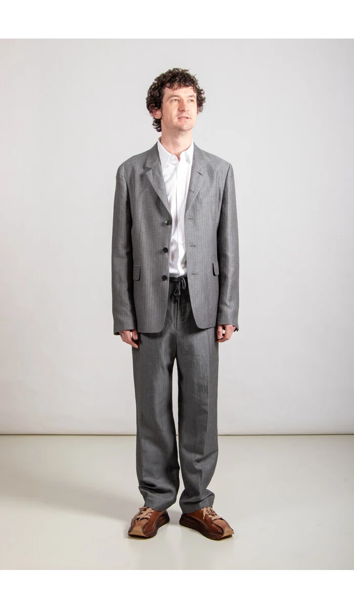 MEN'S PANTS IN GREY MELANGE