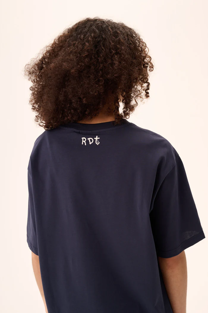 TOYO MOOMIN COTTON JERSEY IN NAVY