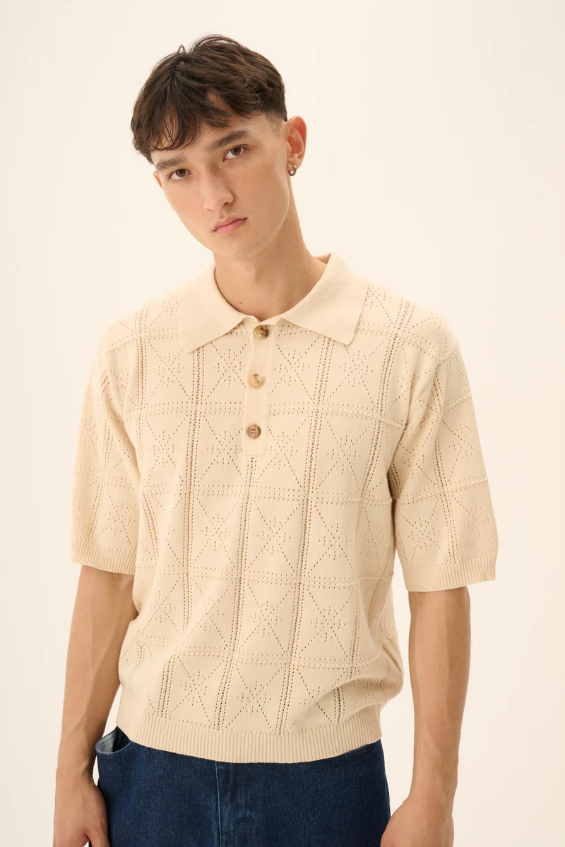 KOLE T-SHIRT IN BEIGE