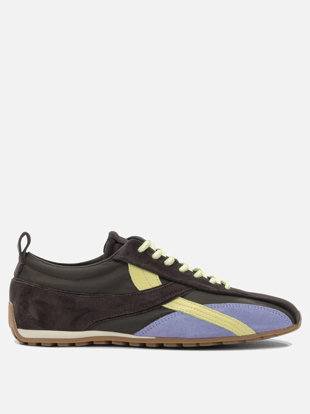 TB.304 NYLON BROWN LEATHER SNEAKERS