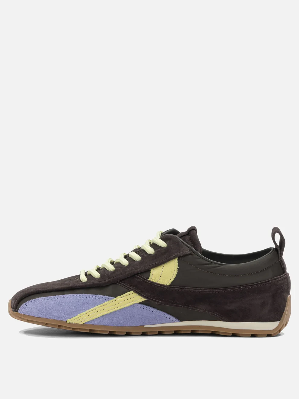 TB.304 NYLON BROWN LEATHER SNEAKERS