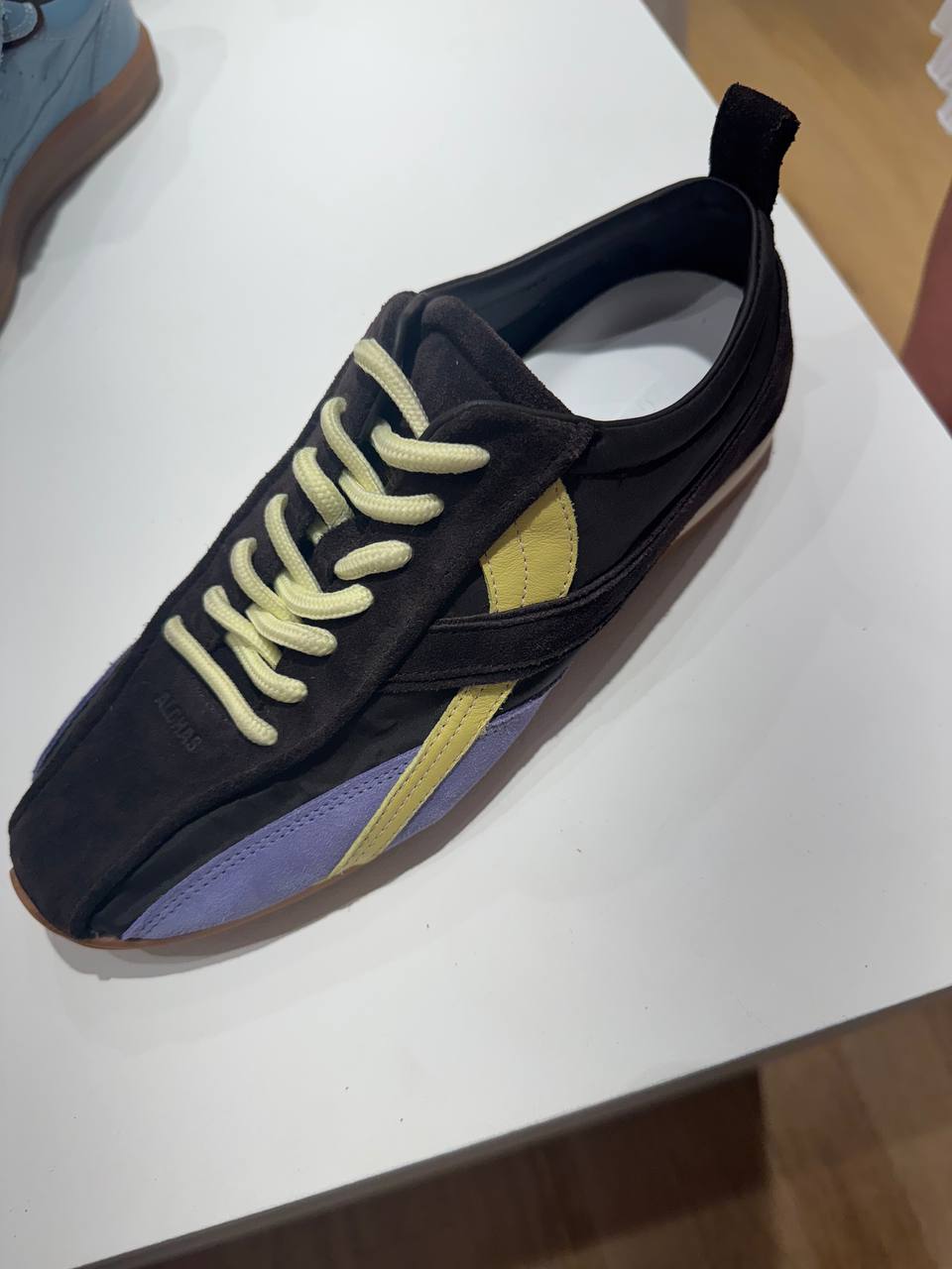 TB.304 NYLON BROWN LEATHER SNEAKERS