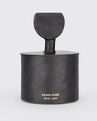 BOUGIE TOTEM HALFMOON SMALL12X10 (BLACK UDDU) 