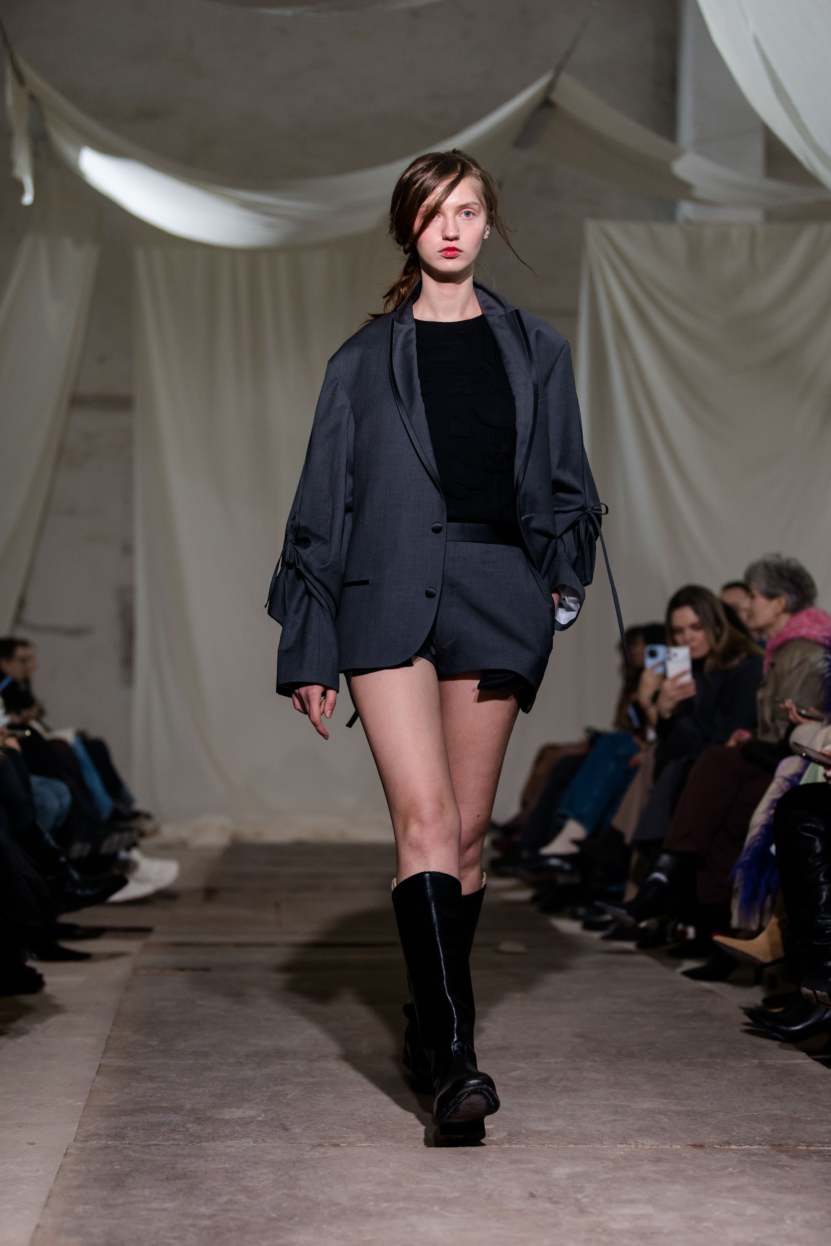 GREY BLAZER (UPCYCLED FROM VERA WANG)