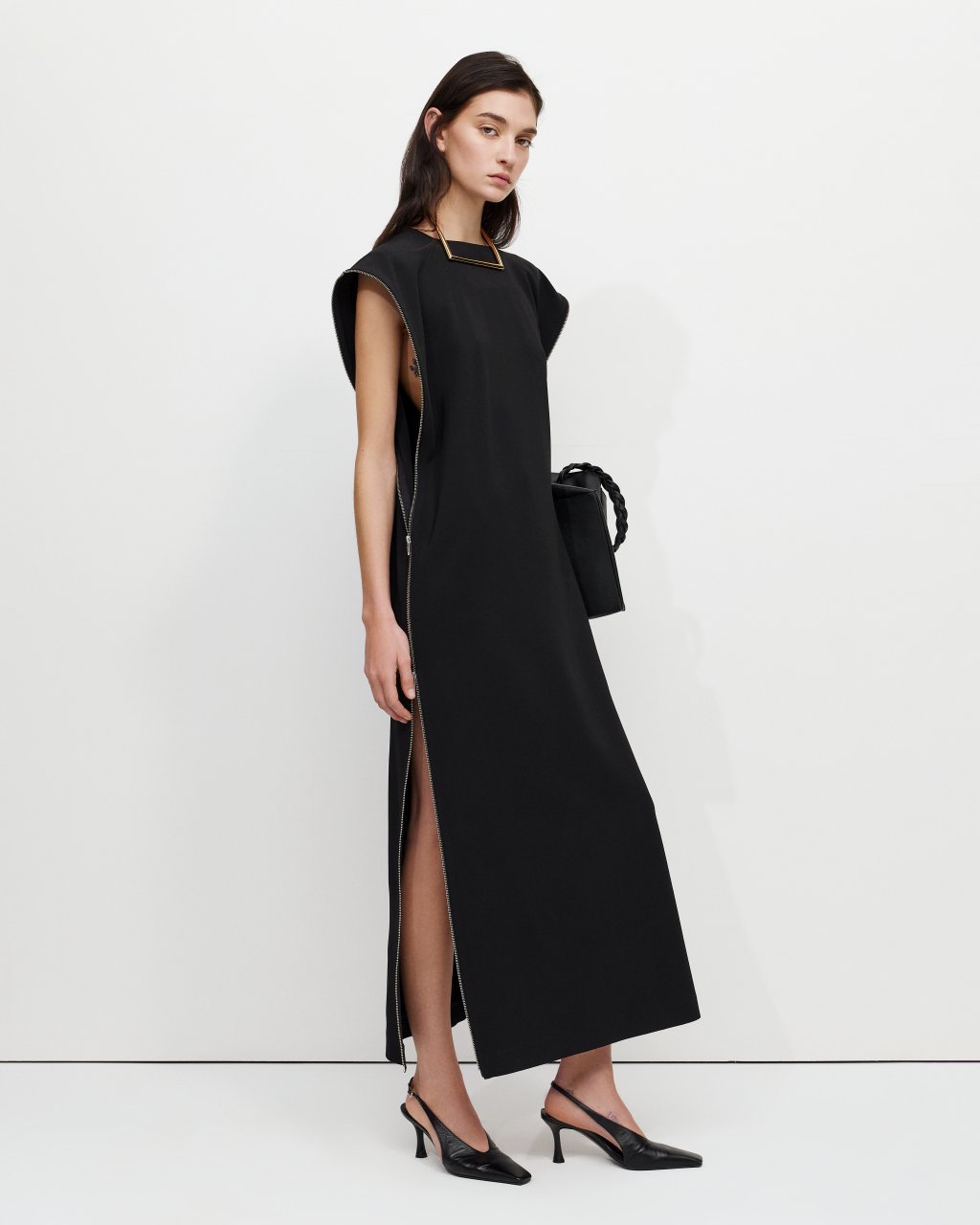 ZIPPER DRESS BLACK