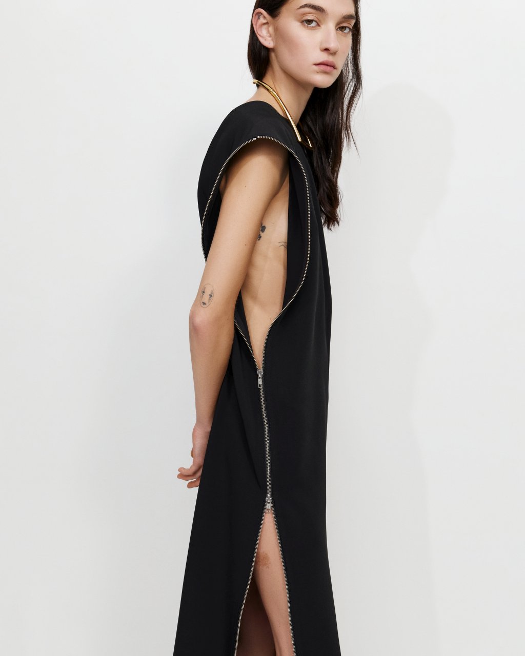 ZIPPER DRESS BLACK