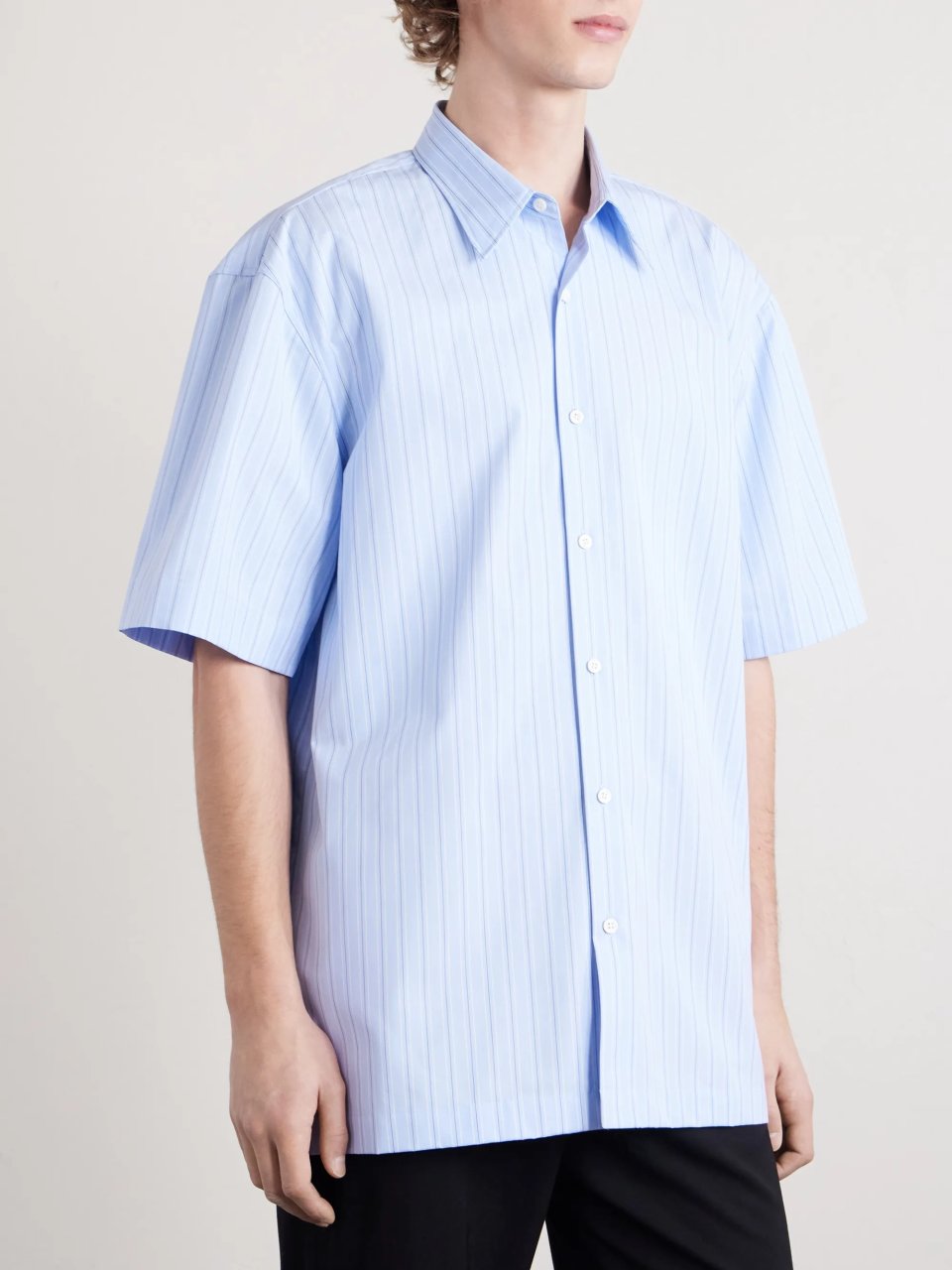 MEN'S STRIPED SHIRT IN LIGHT BLUE
