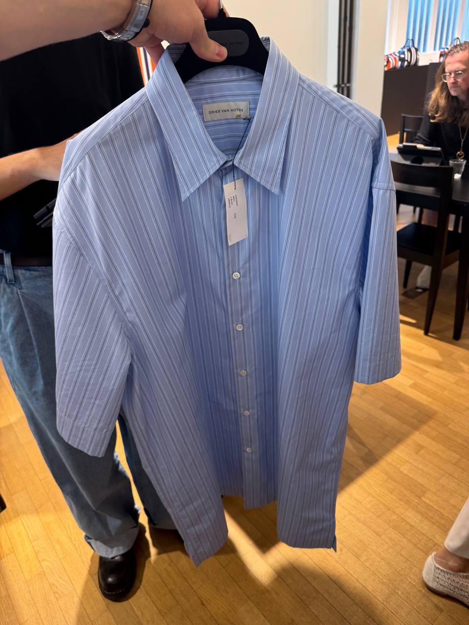 MEN'S STRIPED SHIRT IN LIGHT BLUE