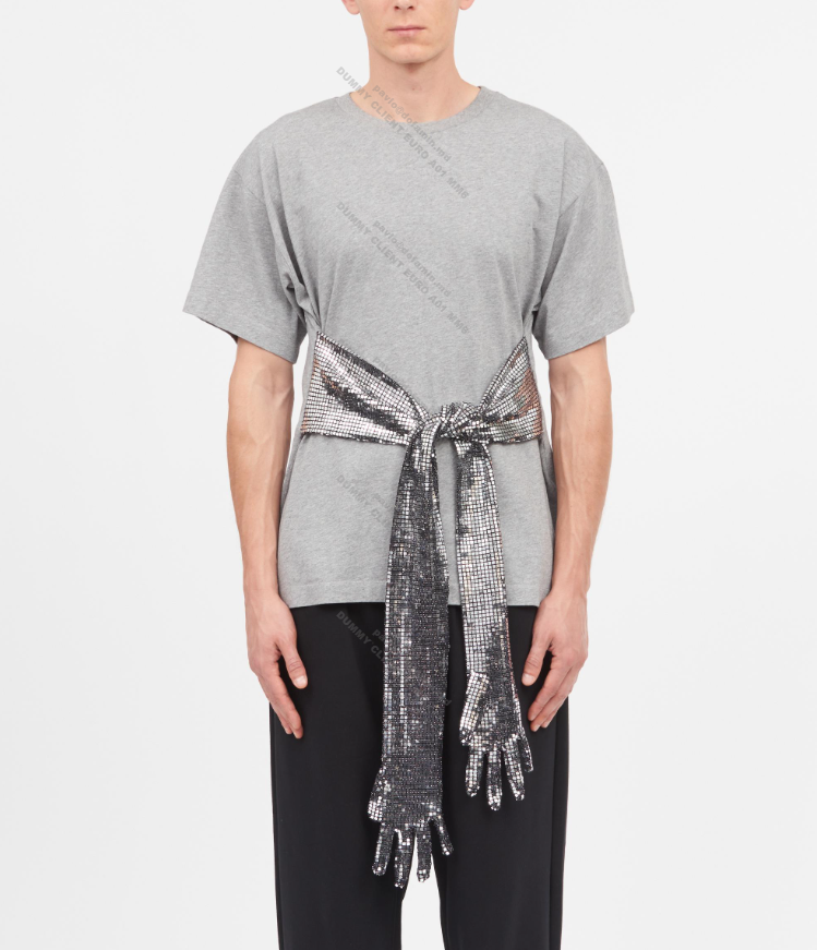 T-SHIRT LIGHT GREY MELANGE