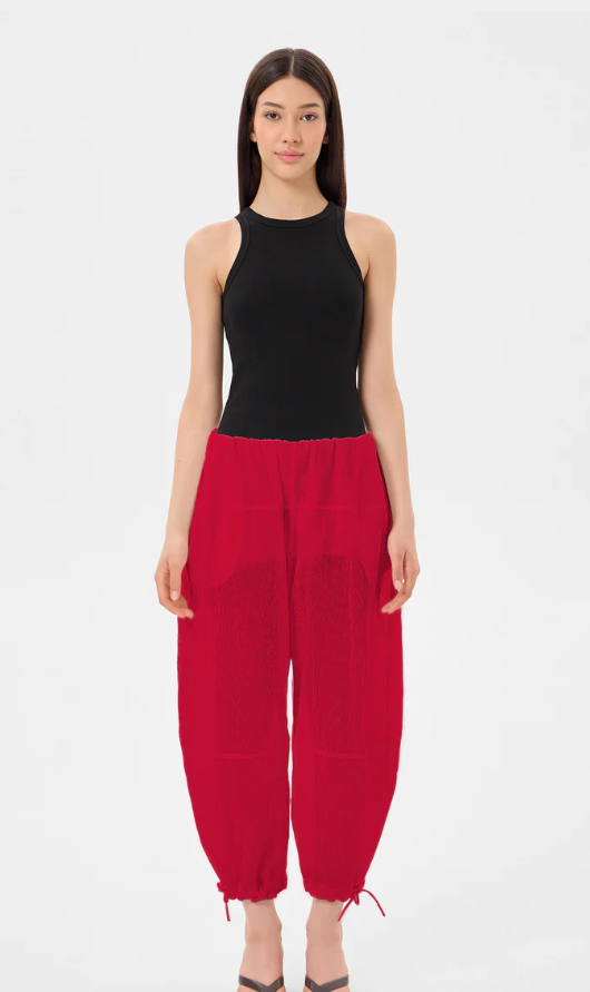 LIGHT BALLOON PANTS SCOOTER RED