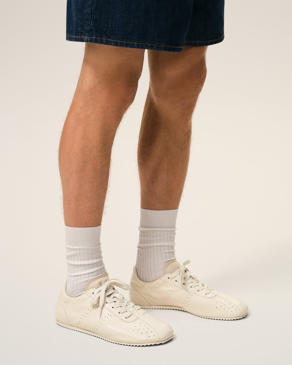 LOW TOP SOFT SNEAKERS IN IVORY