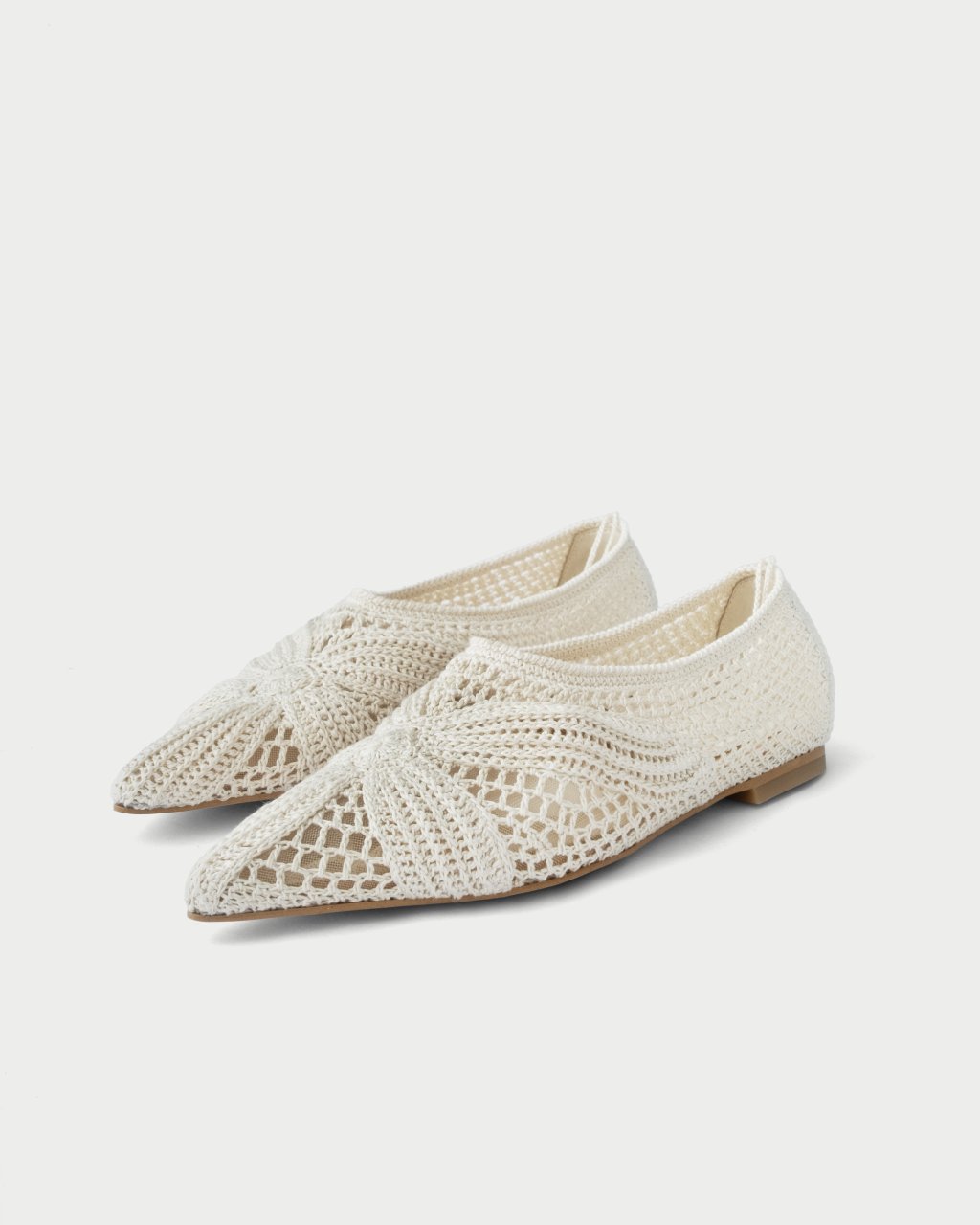 FLEUR BALLERINAS IN MILK