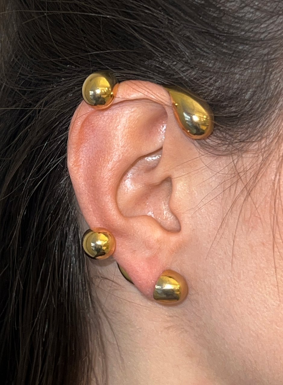 SERTI EARRINGS IN GOLD