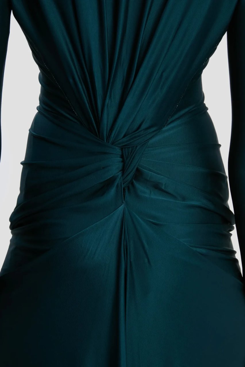 LONG SLEEVE CUT-OUT GOWN