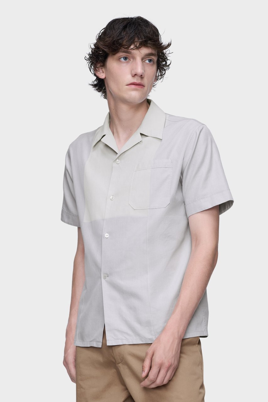 SHORT-SLEEVED SHIRT PEARL GREY