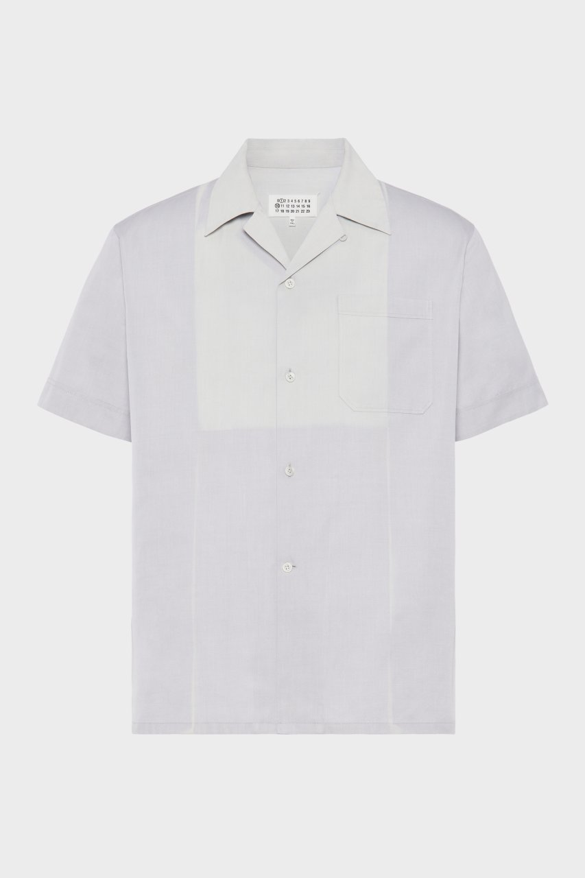 SHORT-SLEEVED SHIRT PEARL GREY