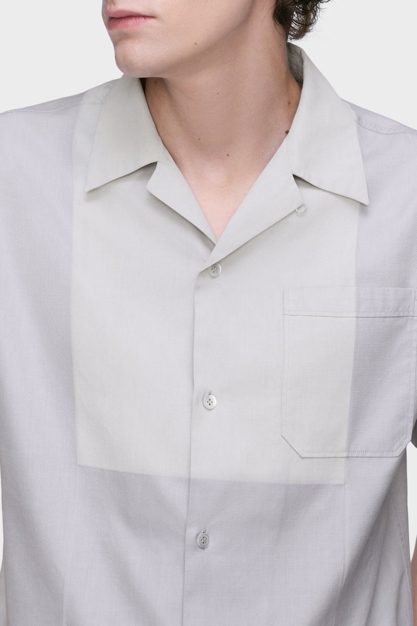 SHORT-SLEEVED SHIRT PEARL GREY
