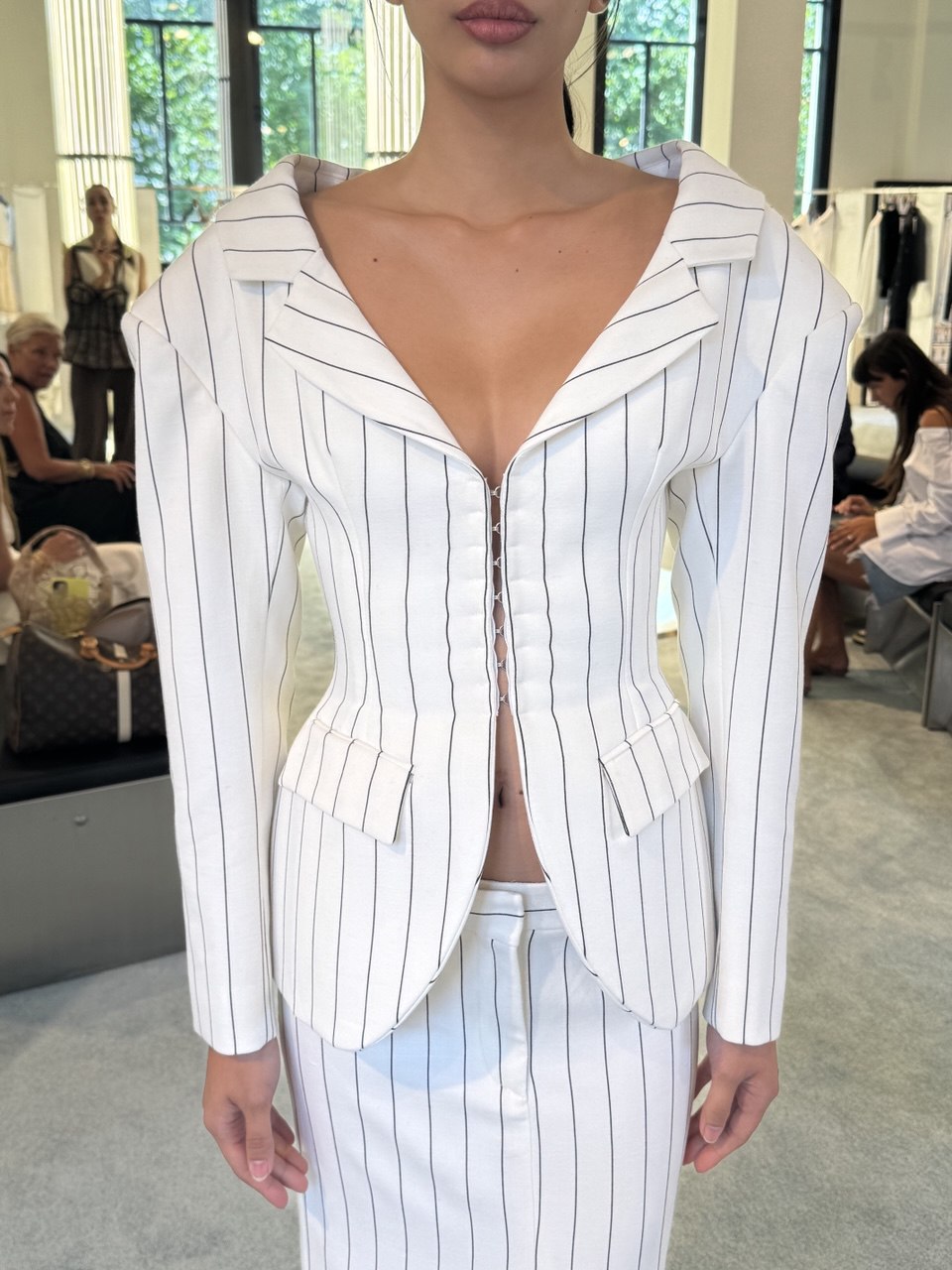 GIACCA/BLAZER IN WHITE/BLACK