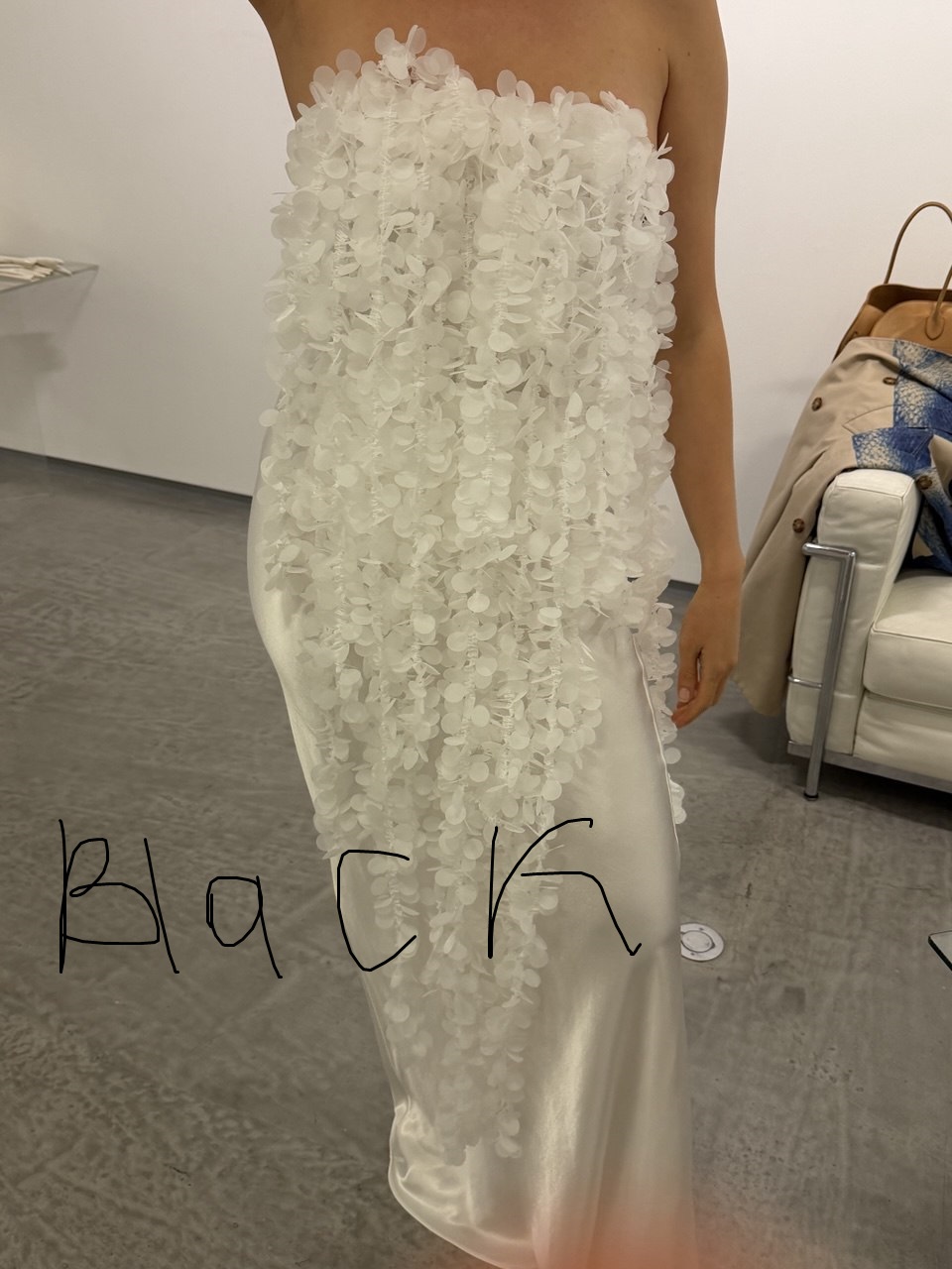 FLORAL CASCADE CORSET MIDNIGHT BLACK