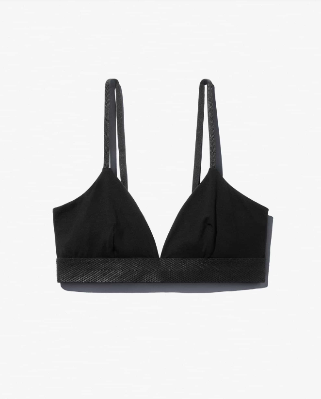 W-TRIANGLE BRALETTE BLACK