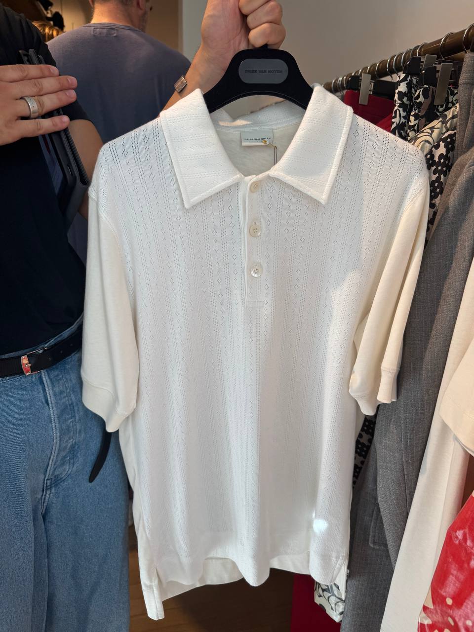MEN'S POLO SHIRT IN OFF WHITE
