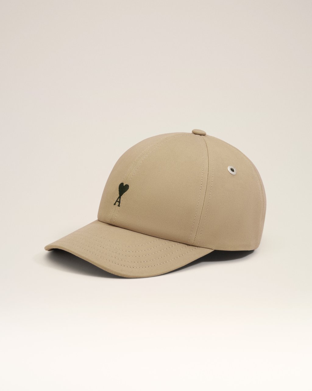 QUOTA -BLACK AMI DE COEUR EMBROIDERY CAP IN BEIGE TAUPE