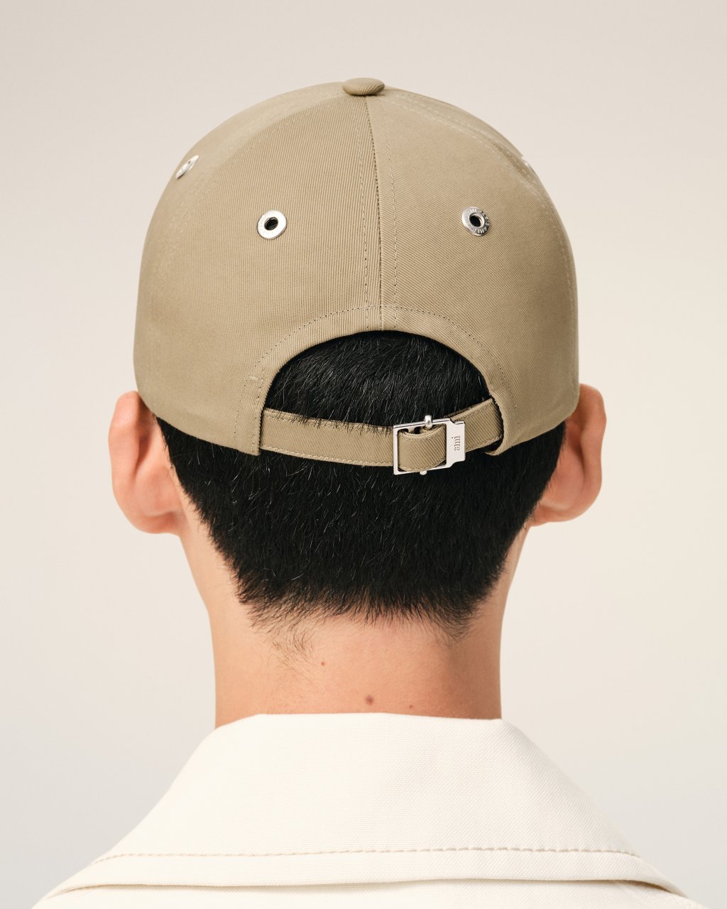 QUOTA -BLACK AMI DE COEUR EMBROIDERY CAP IN BEIGE TAUPE