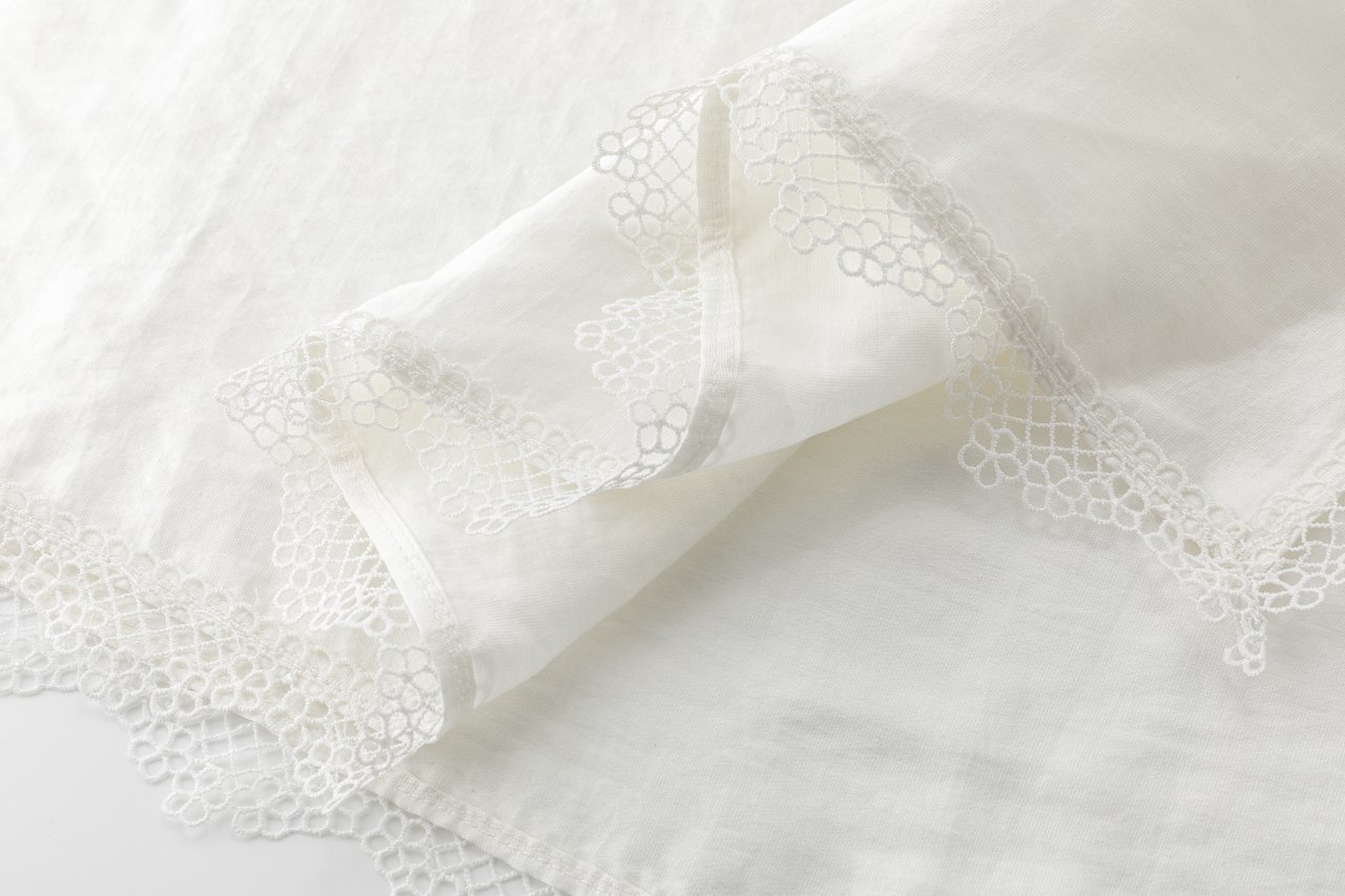 EOS LACE FLAP SKIRT IN WHITE