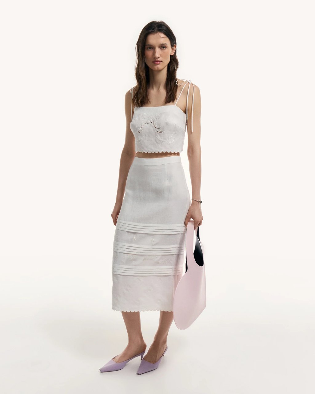 VILENA SKIRT IN MILK