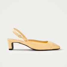 LINDY BLISS LEATHER PUMPS IN VANILLA