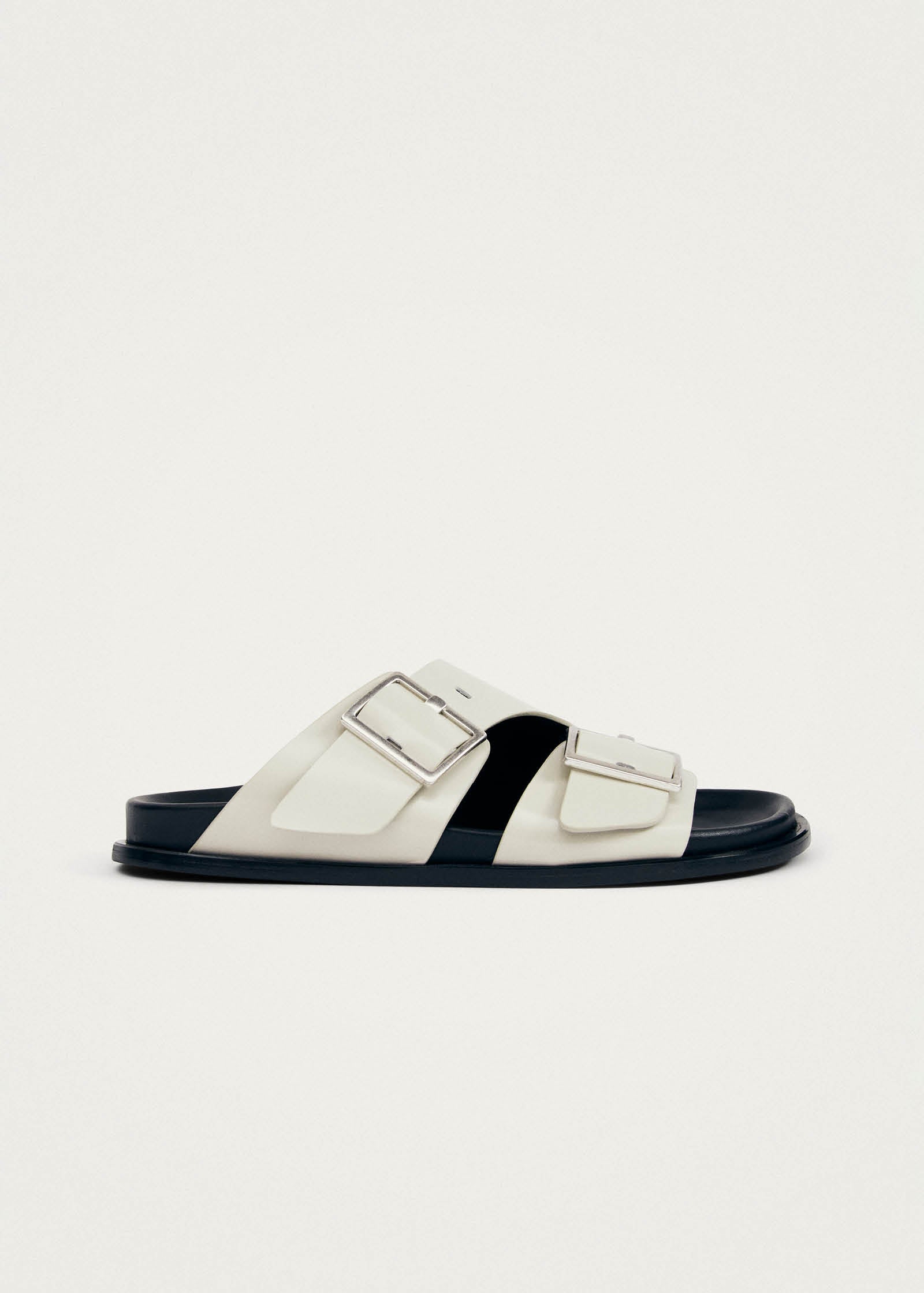ALBA CREAM LEATHER SANDALS