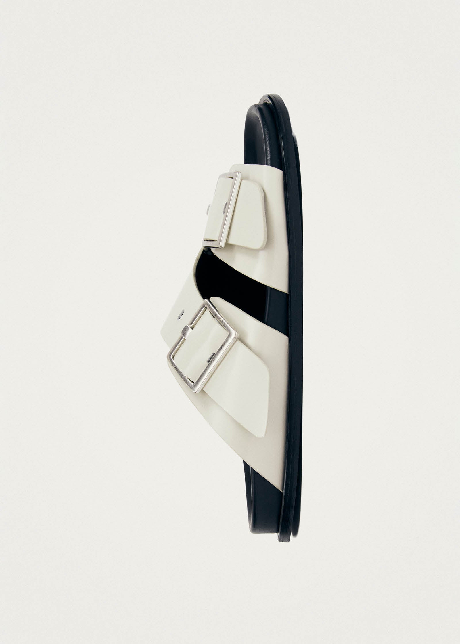 ALBA CREAM LEATHER SANDALS
