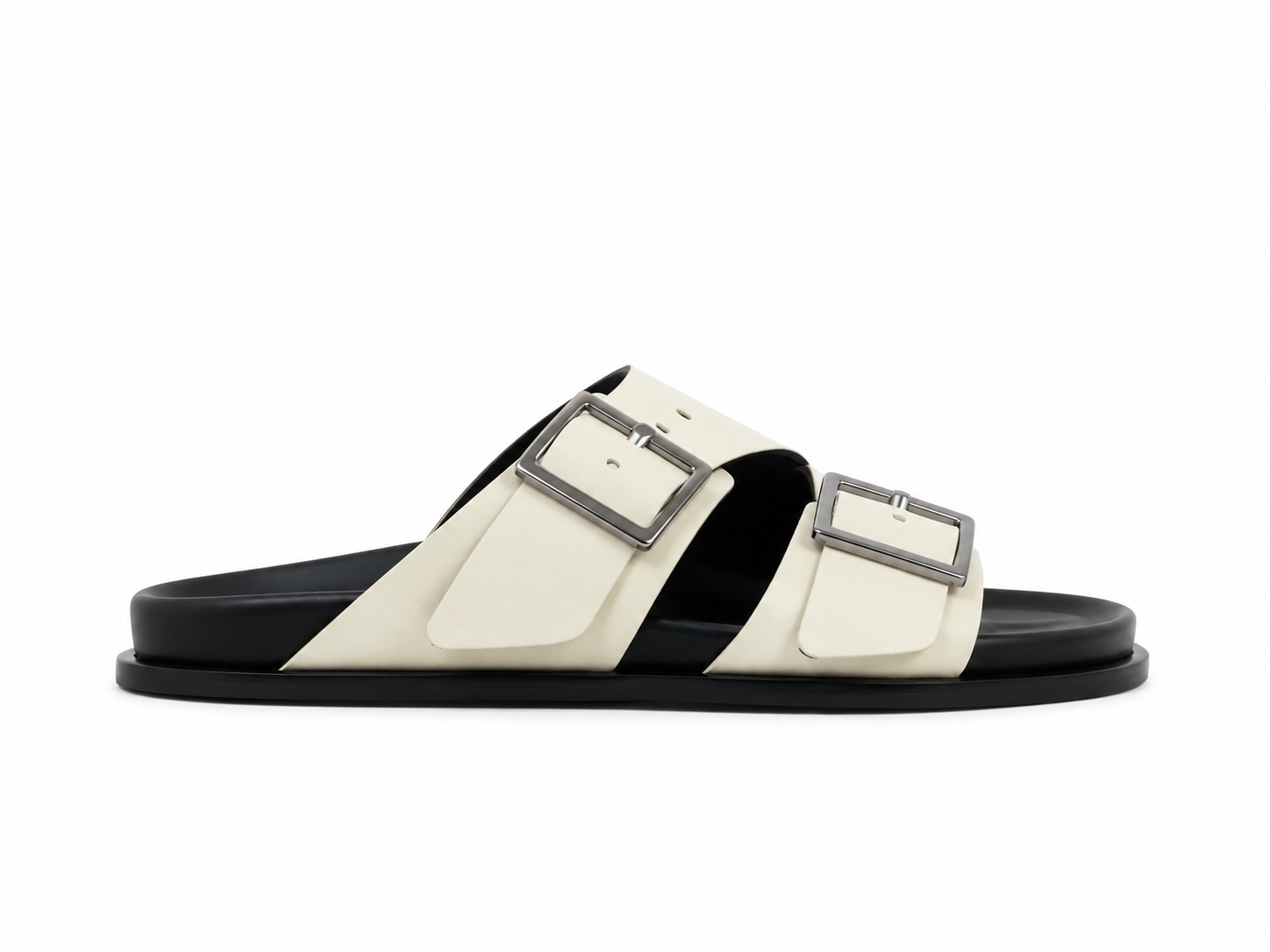 ALBA CREAM LEATHER SANDALS
