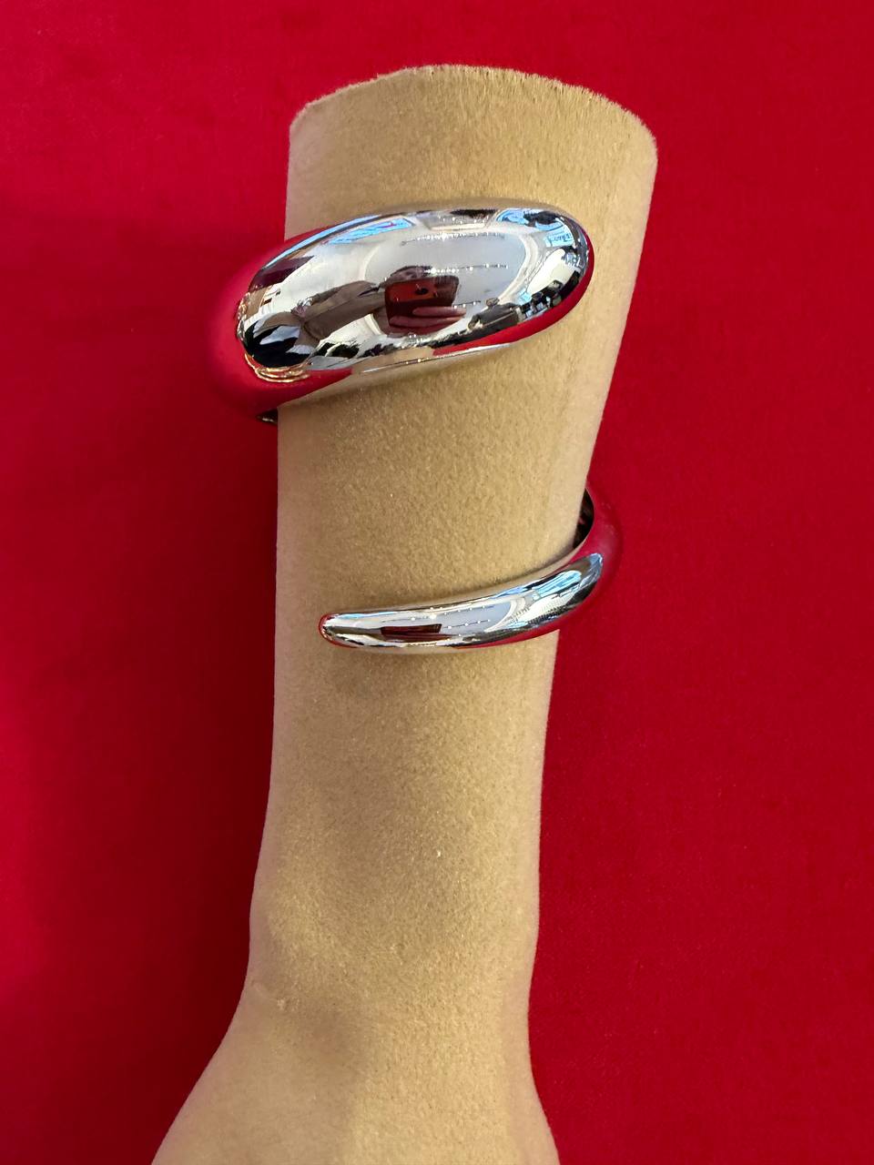 NAIL TWIST BRACELET SILVER