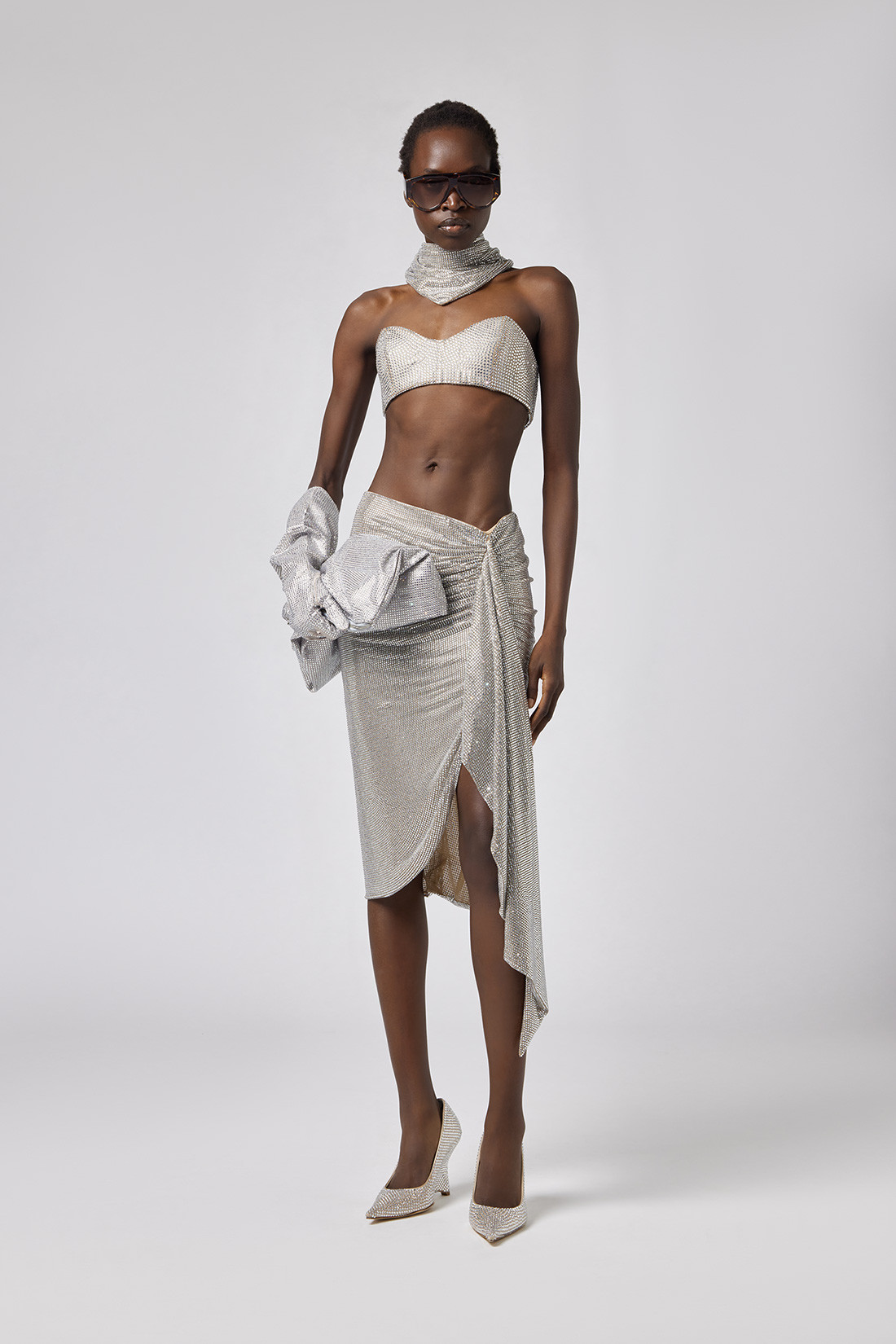 GONNA SKIRT IN CRYSTAL