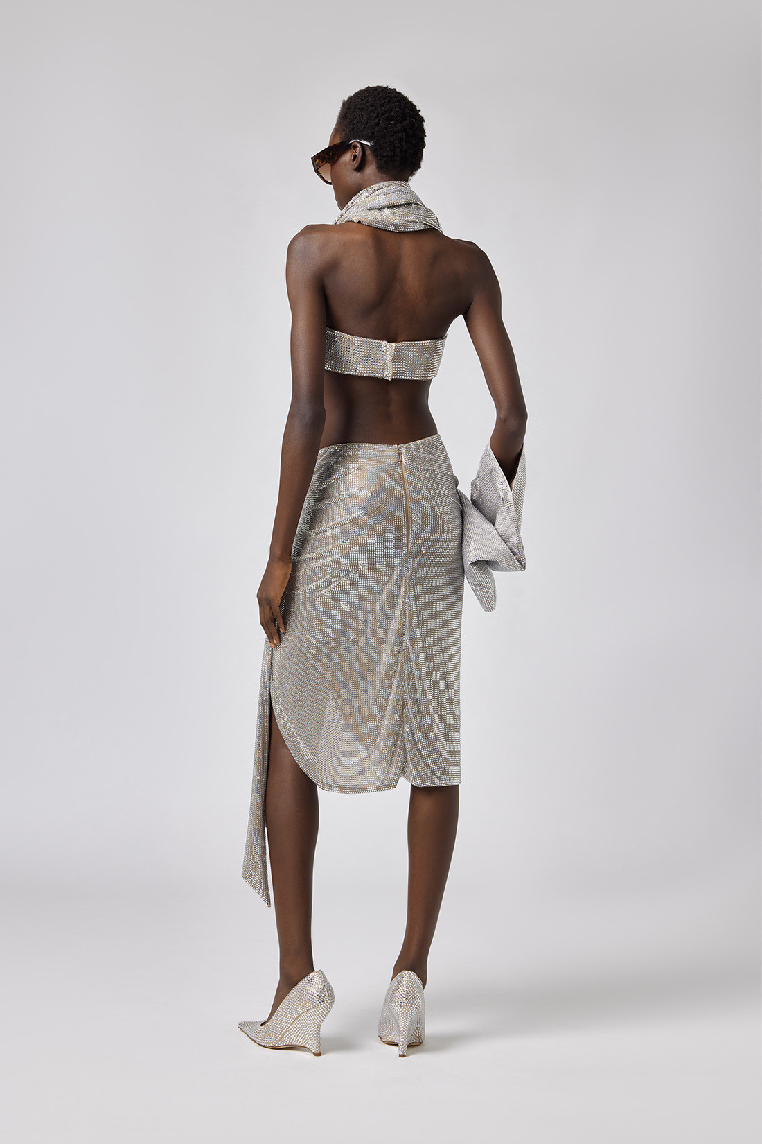 GONNA SKIRT IN CRYSTAL