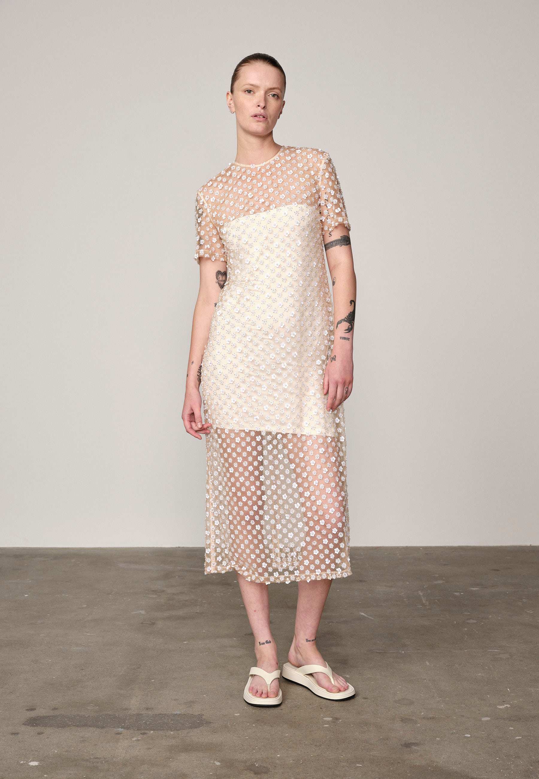 BABEL DRESS IN CREME
