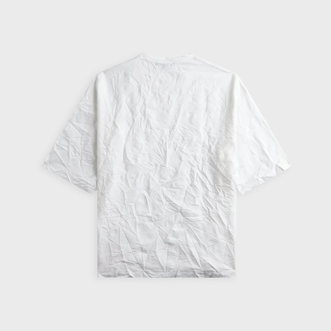 CRINKLED T-SHIRT IN WHITE