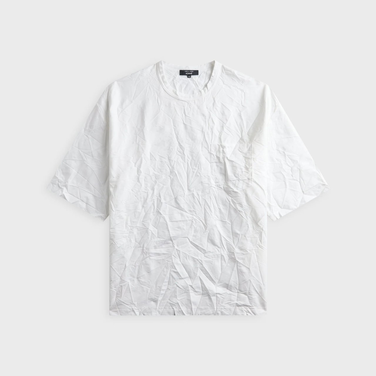 CRINKLED T-SHIRT IN WHITE