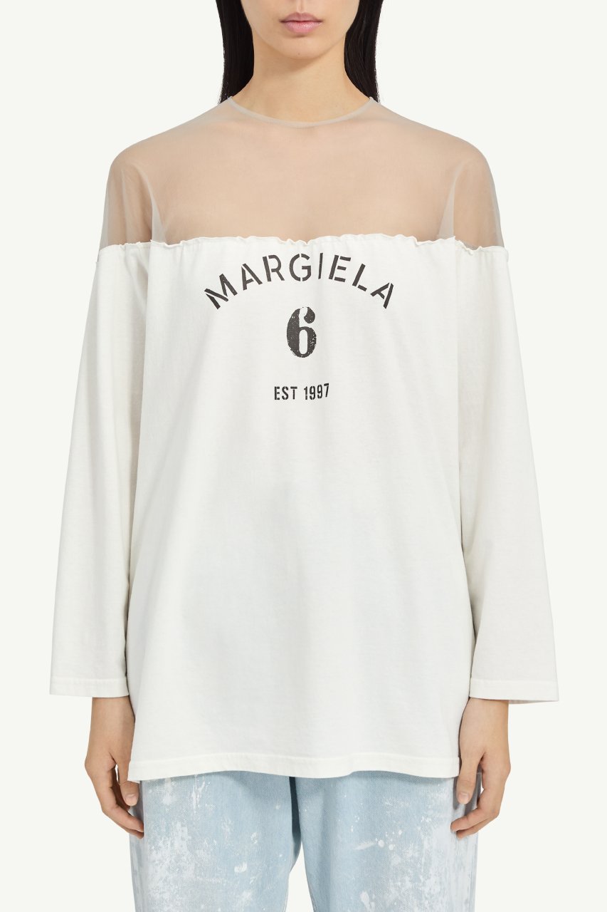T-SHIRT OFF WHITE MM6